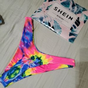 NWT Small shein high waist tyedye bikini bottom